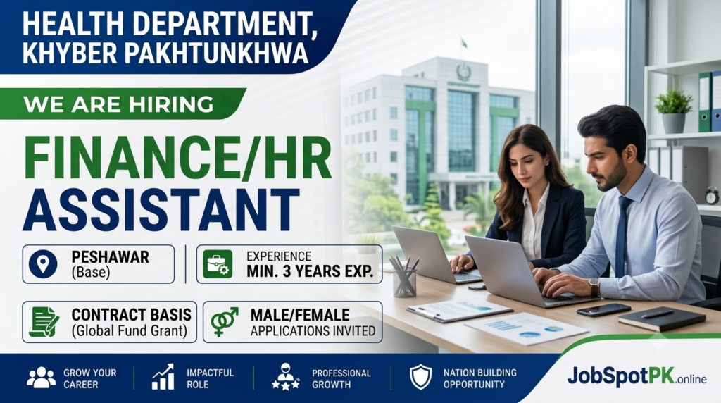 Health Department KPK jobs 2026