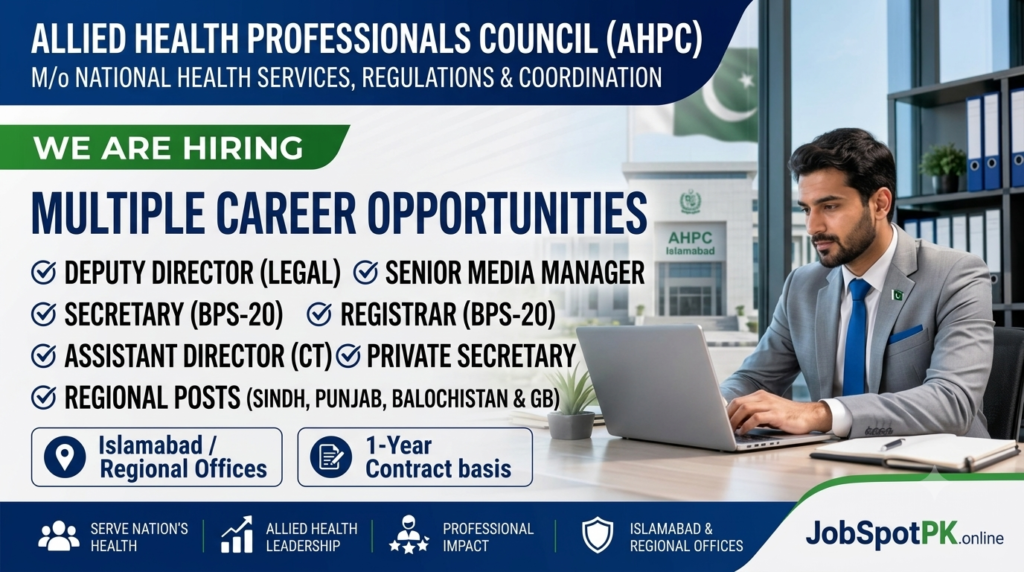 Allied Health Professionals Council AHPC Jobs 2026