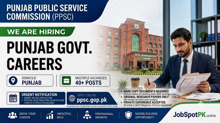 Punjab Public Service Commission PPSC Jobs 2026