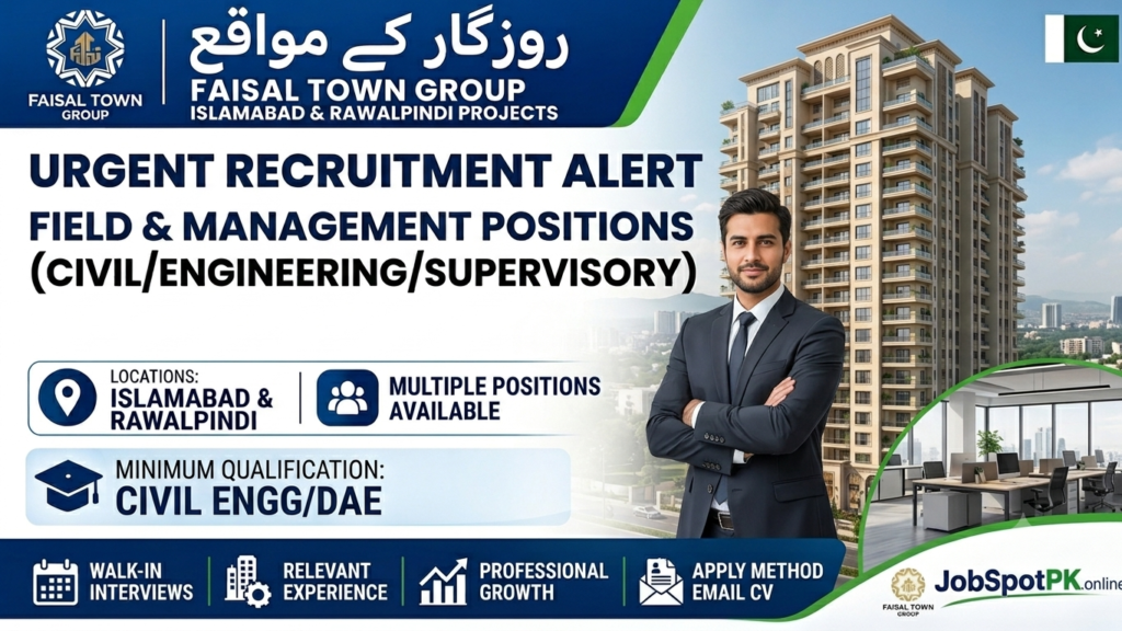 Faisal Town Group jobs 2026