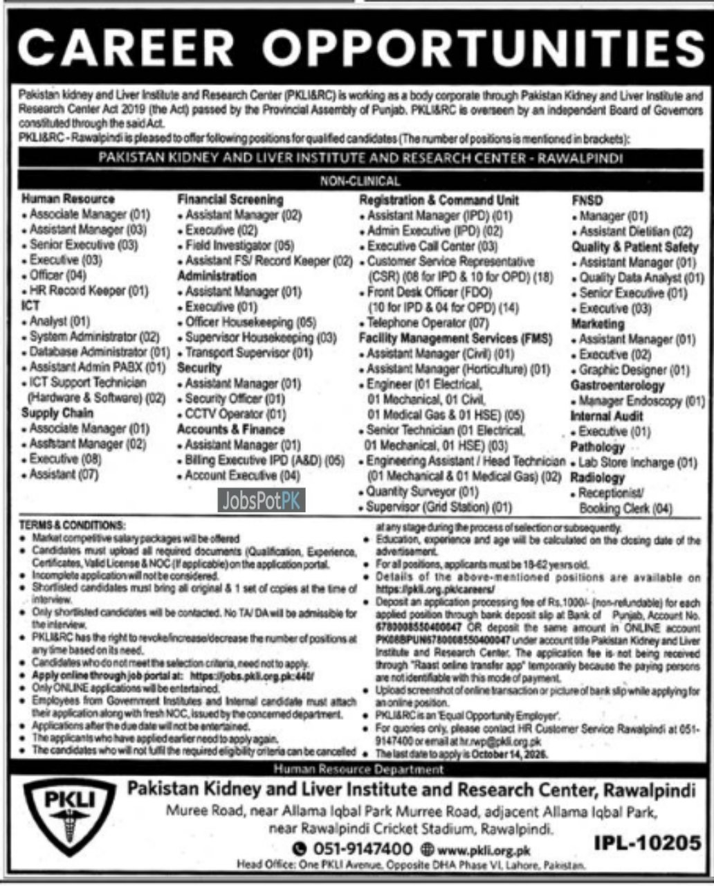 PKLI Jobs 2026
