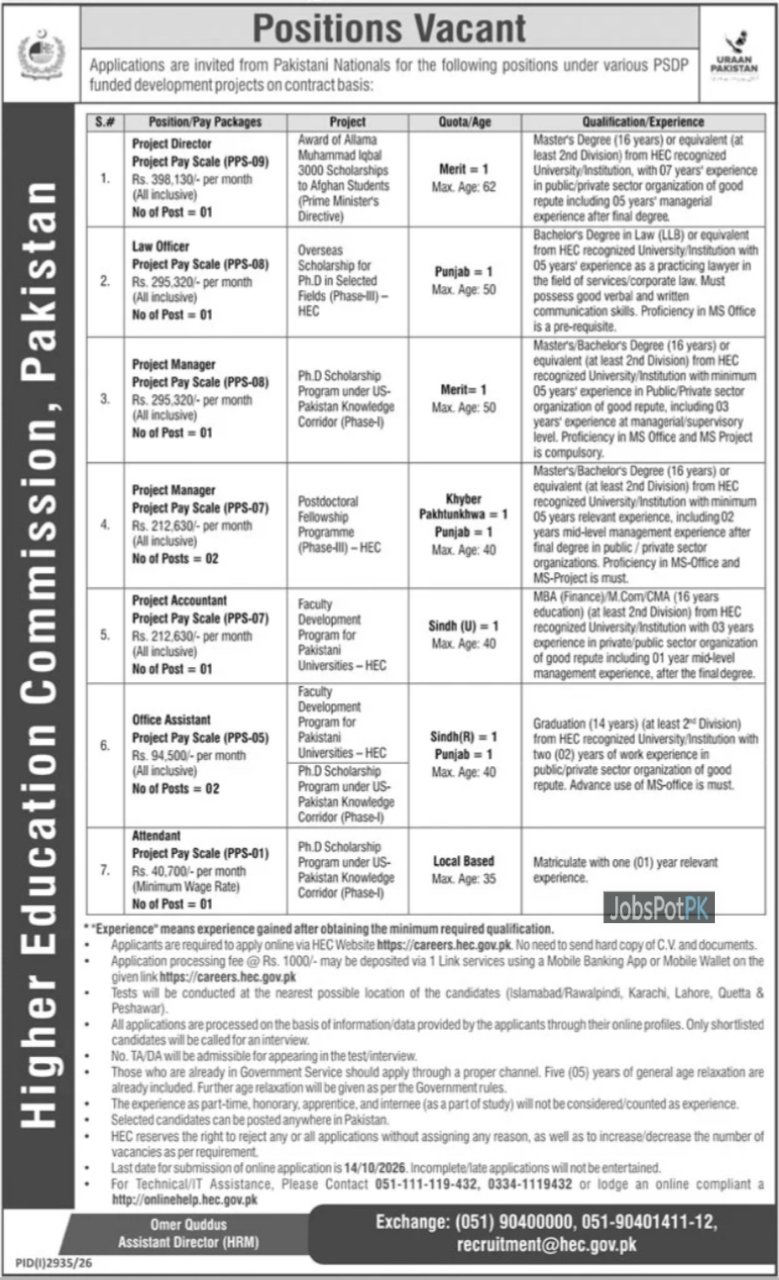 HEC Jobs 2026
