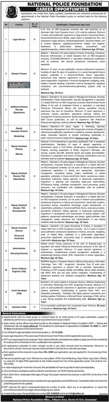 National Police Foundation Jobs 2026