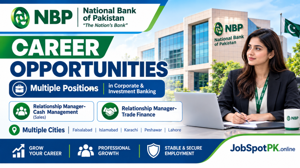 National Bank of Pakistan NBP jobs 2026