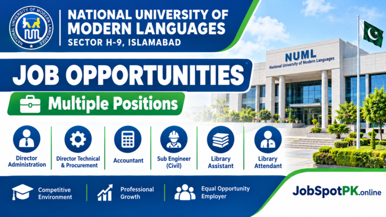 NUML Jobs 2026