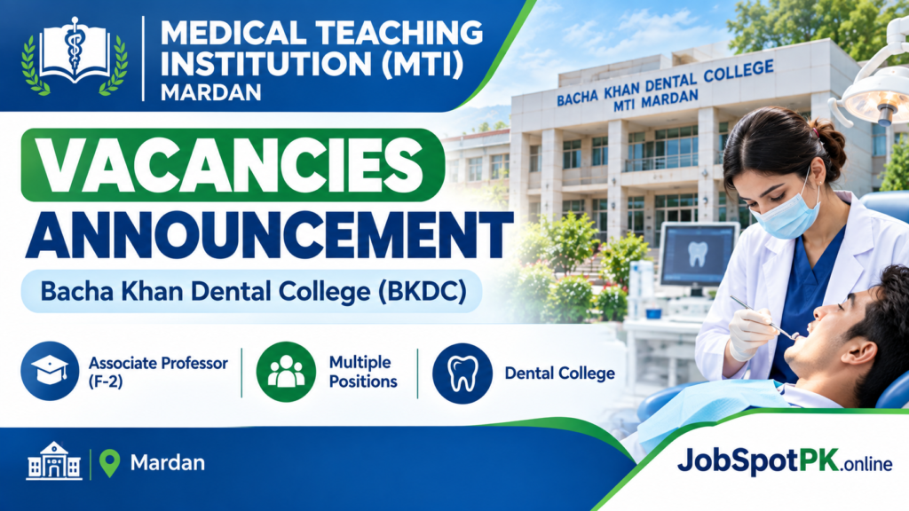 MTI Mardan Jobs 2026