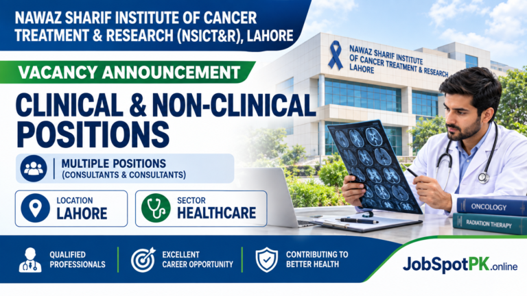 NSICT&R Lahore jobs 2026