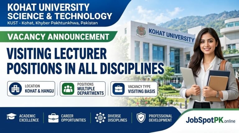 Kohat University Jobs 2026