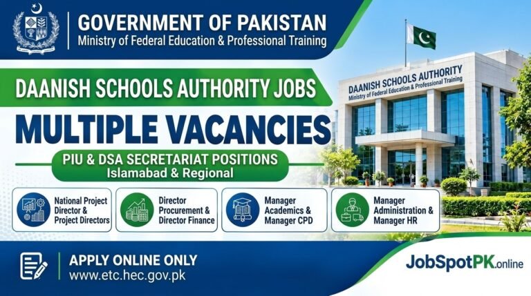 Daanish Schools Authority Jobs 2026