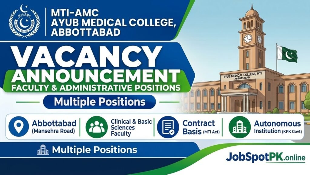 Ayub Medical College Jobs 2026