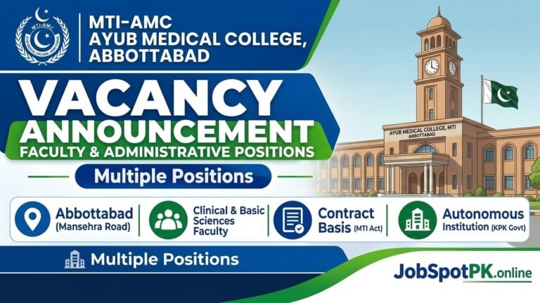 Ayub Medical College Jobs 2026