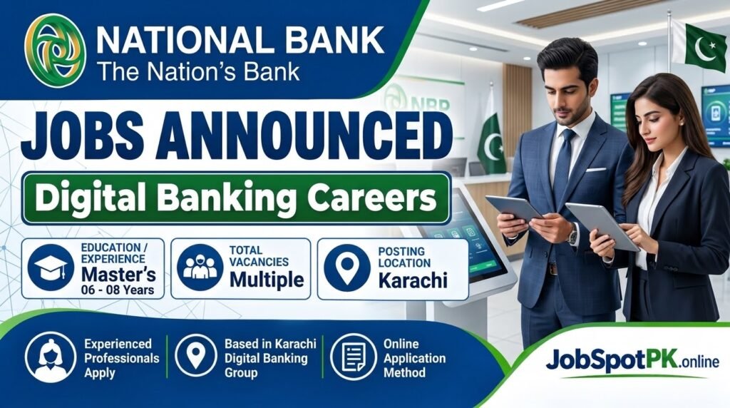 National Bank of Pakistan NBP Jobs 2026 – Available for Digital Banking Careers Apply Now!