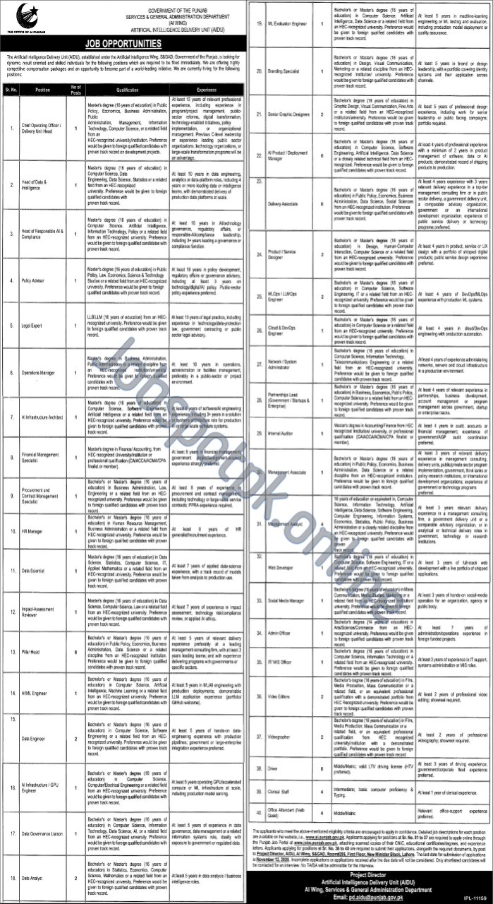 AI Delivery Unit AIDU Jobs 2026