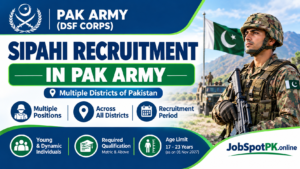 Pak Army DSF Core Soldier Jobs 2026