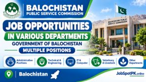 Balochistan Public Service Commission jobs 2026