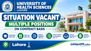 University of Health Sciences Lahore Jobs 2026