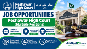 Peshawar High Court jobs 2026