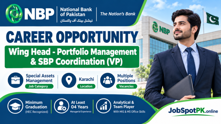 National Bank of Pakistan jobs 2026